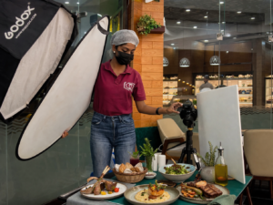 Food photography in action