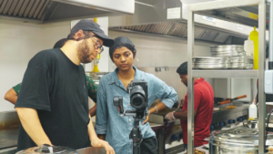 Food on Focus Team at Restaurant Menu Shoot