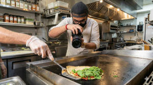 Food Videographer shooting in a Restaurant