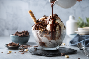 Frozen Dessert Shot - Food on Focus Summer Menu Photography Dubai